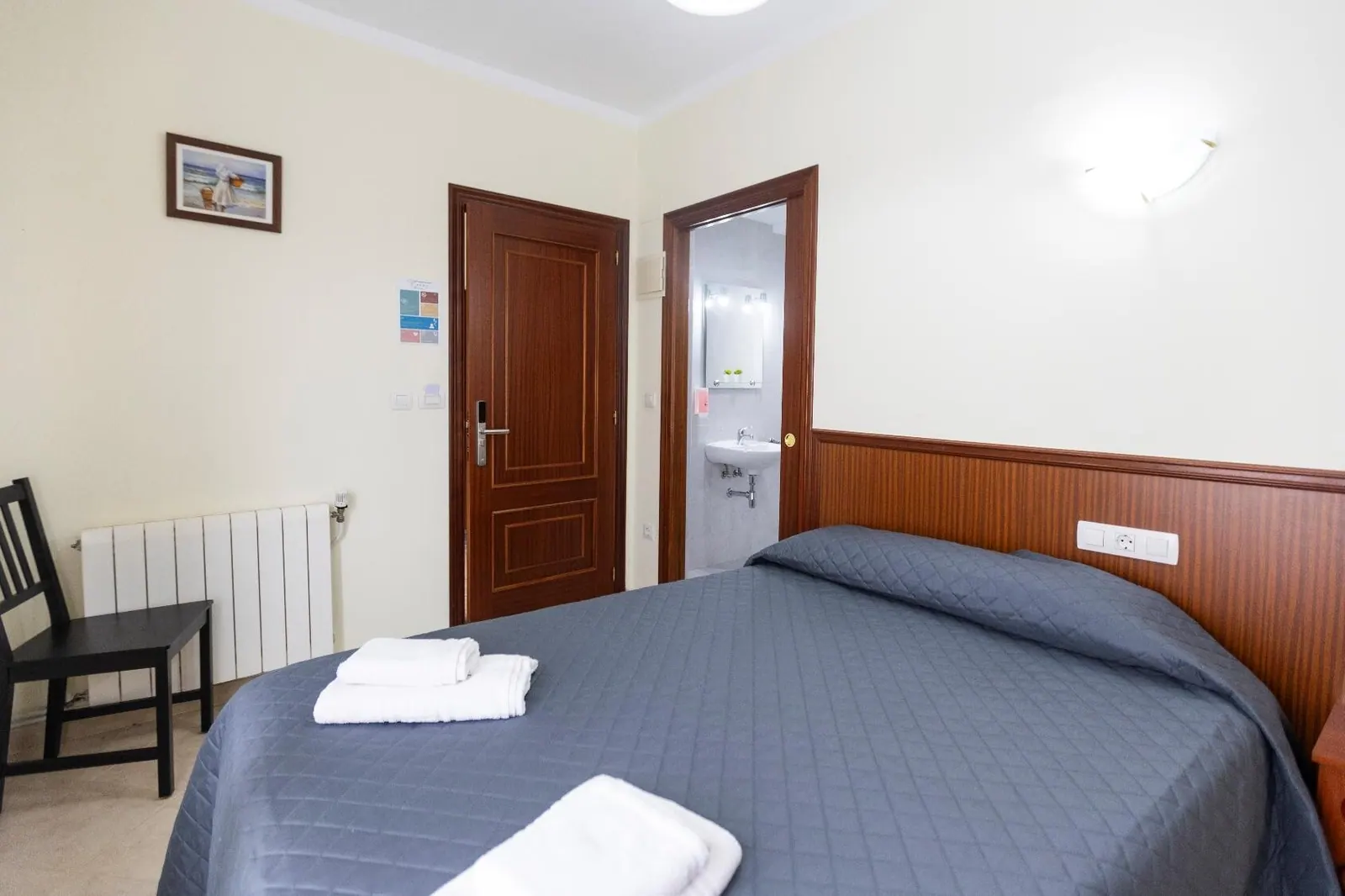 Habitación Doble accesible en Pensión O Remo, O Vicedo